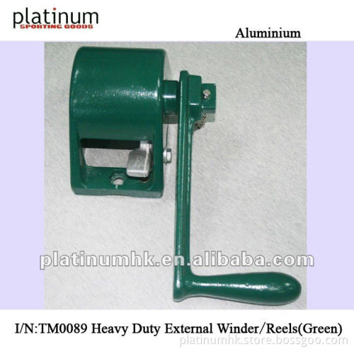 External Winder/Tennis Post Reels(TM0089,Heavy Duty Aluminum,Black)